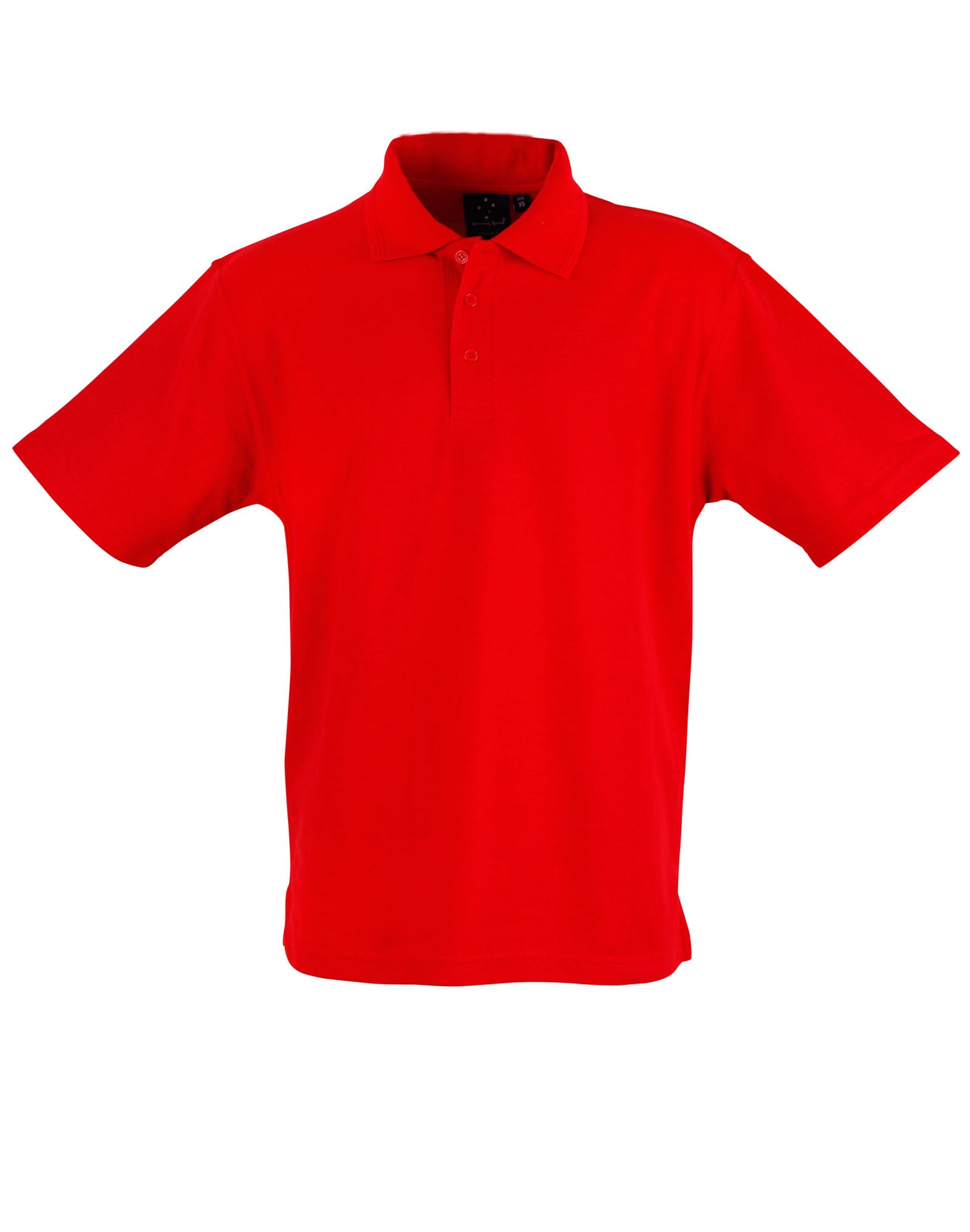Unisex poly/cotton pique S/L - Red