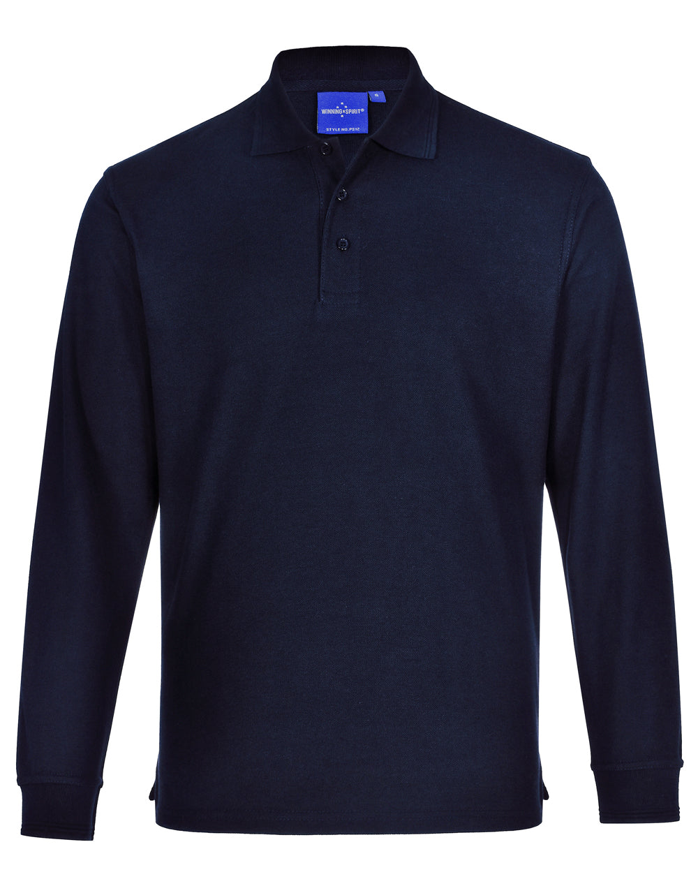 Adults' 240gsm Poly/Cotton Pique L/S Polo - Navy
