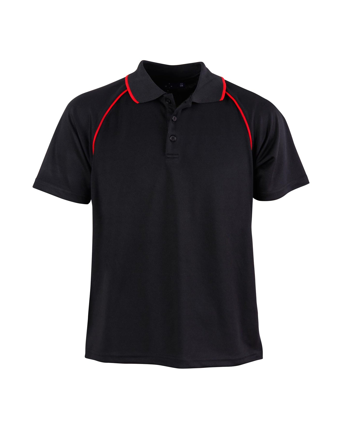 Kid's Cooldry raglan S/S - Black/Red