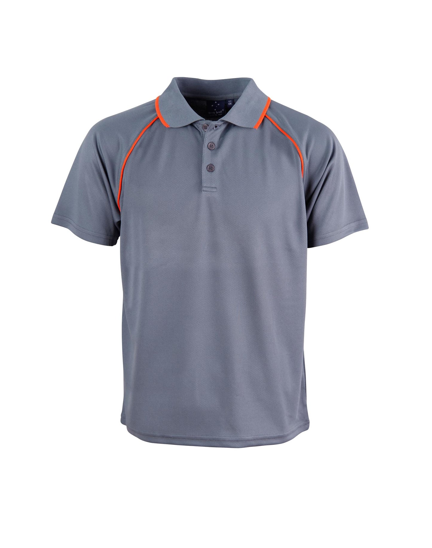 Kid's Cooldry raglan S/S - Charcoal/Orange