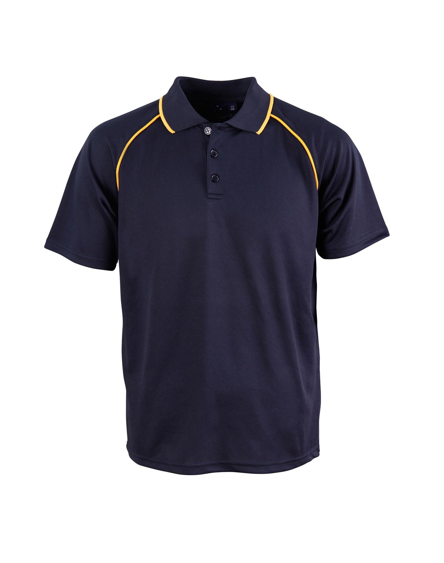 Kid's Cooldry raglan S/S - Navy/Gold