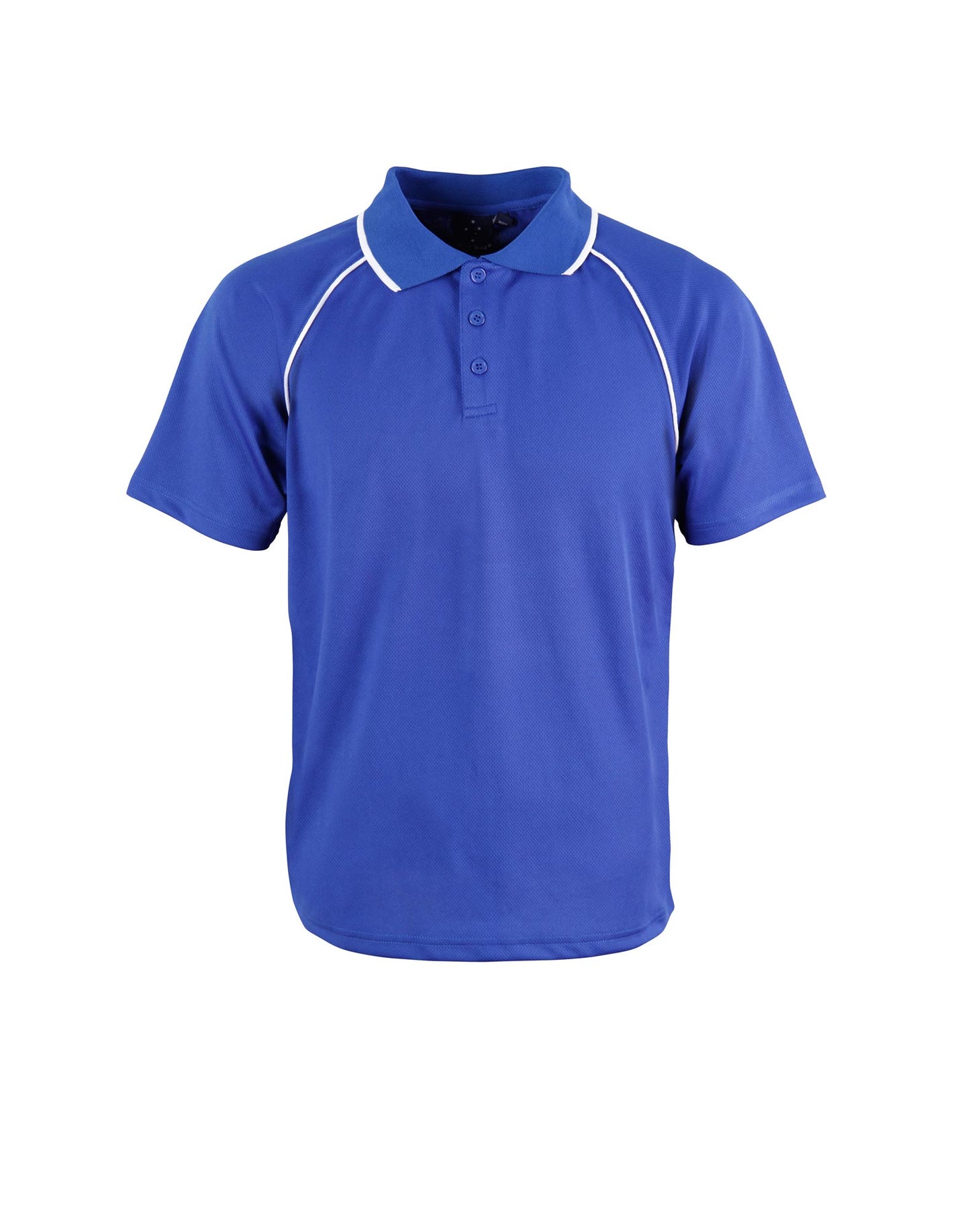 Kid's Cooldry raglan S/S - Royal/White