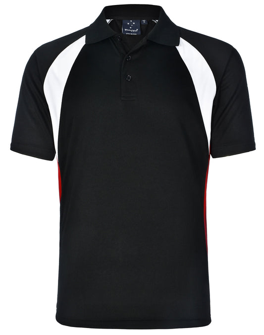 Men's Cooldry Tri-colours - Black/White/Red