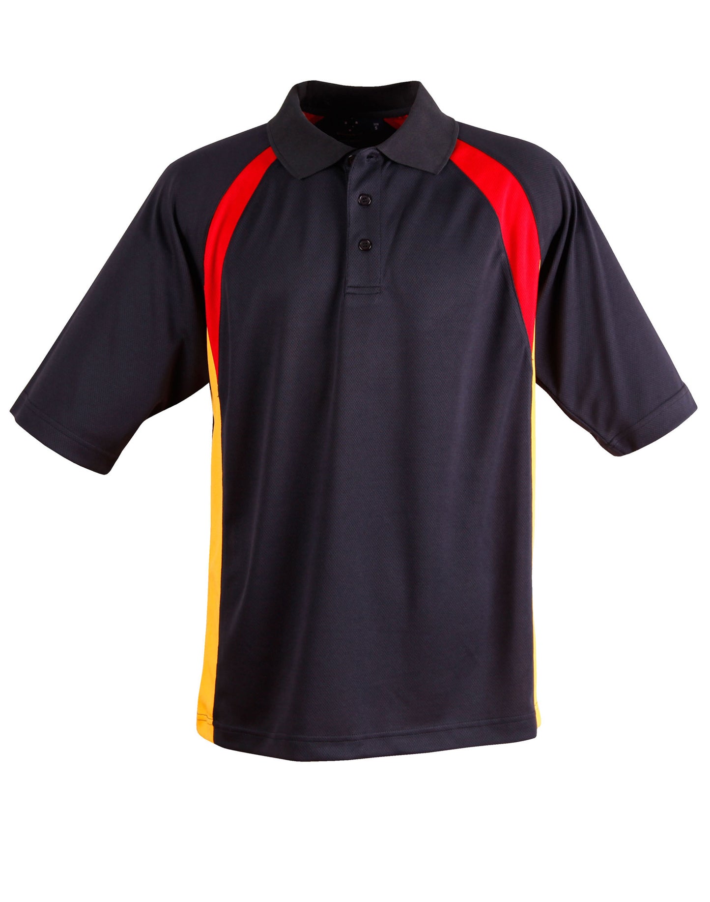 Men's Cooldry Tri-colours - Navy/Red/Gold
