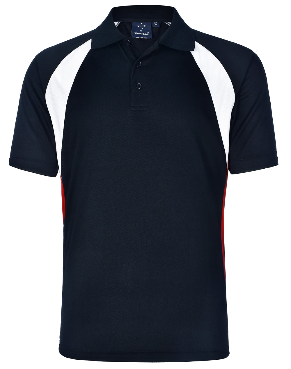 Men's Cooldry Tri-colours - Navy/White/Red