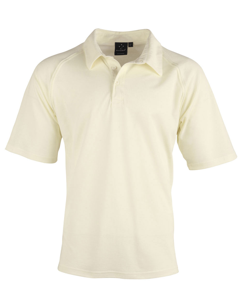 Mens cooldry cricket polo - Cream