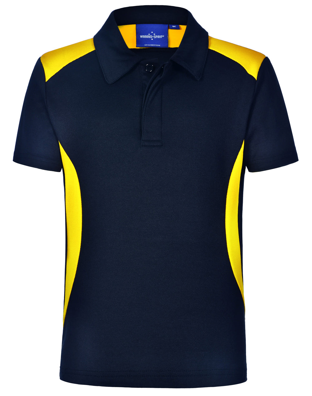 Chidren's Truedry contrast polo - Navy/Gold