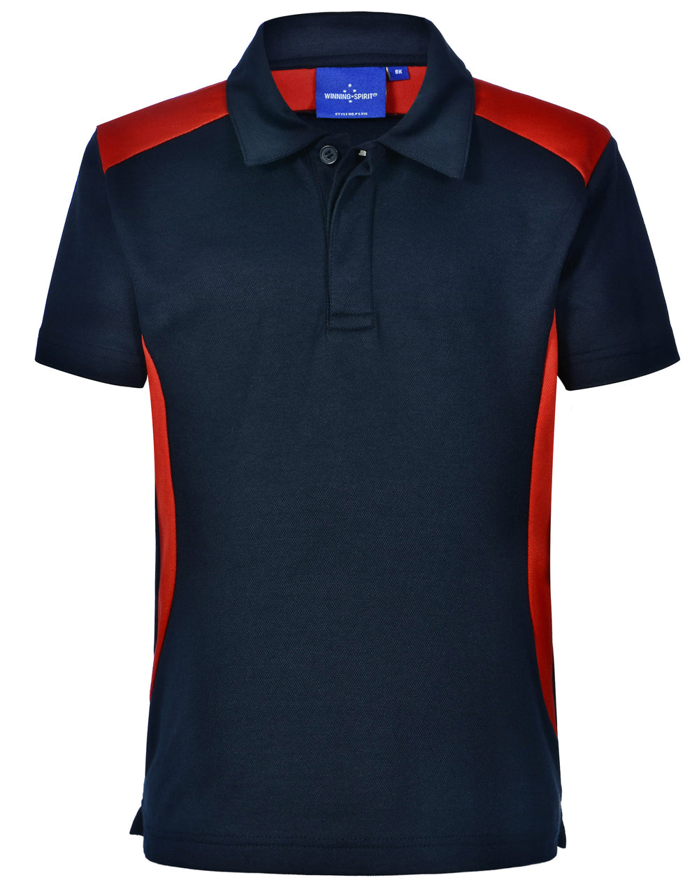Chidren's Truedry contrast polo - Navy/Red