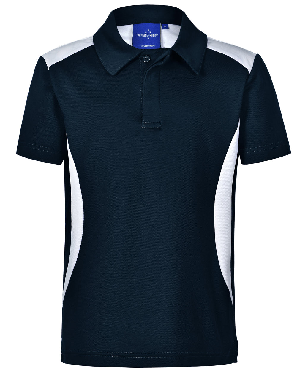 Chidren's Truedry contrast polo - Navy/White