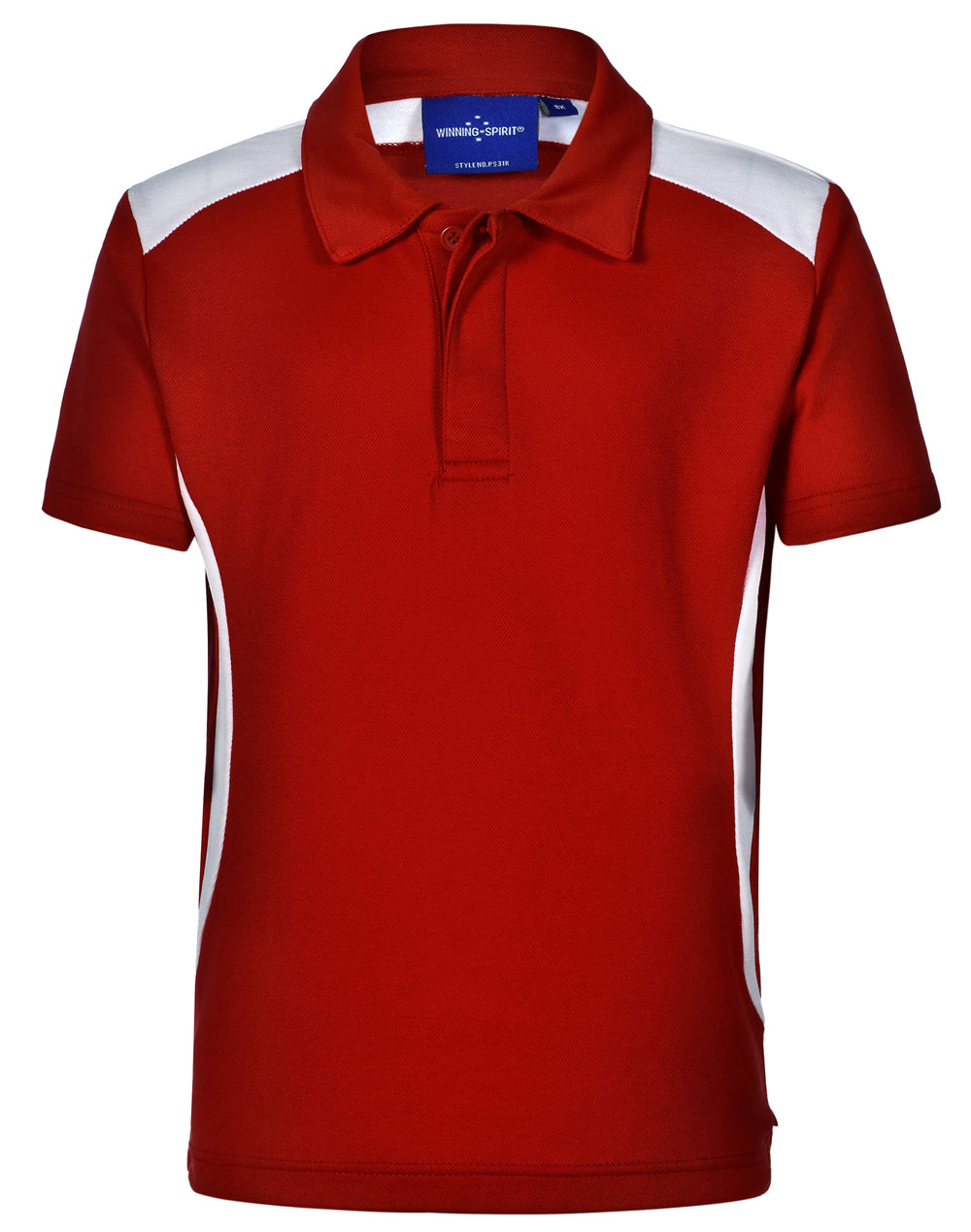 Chidren's Truedry contrast polo - Red/White