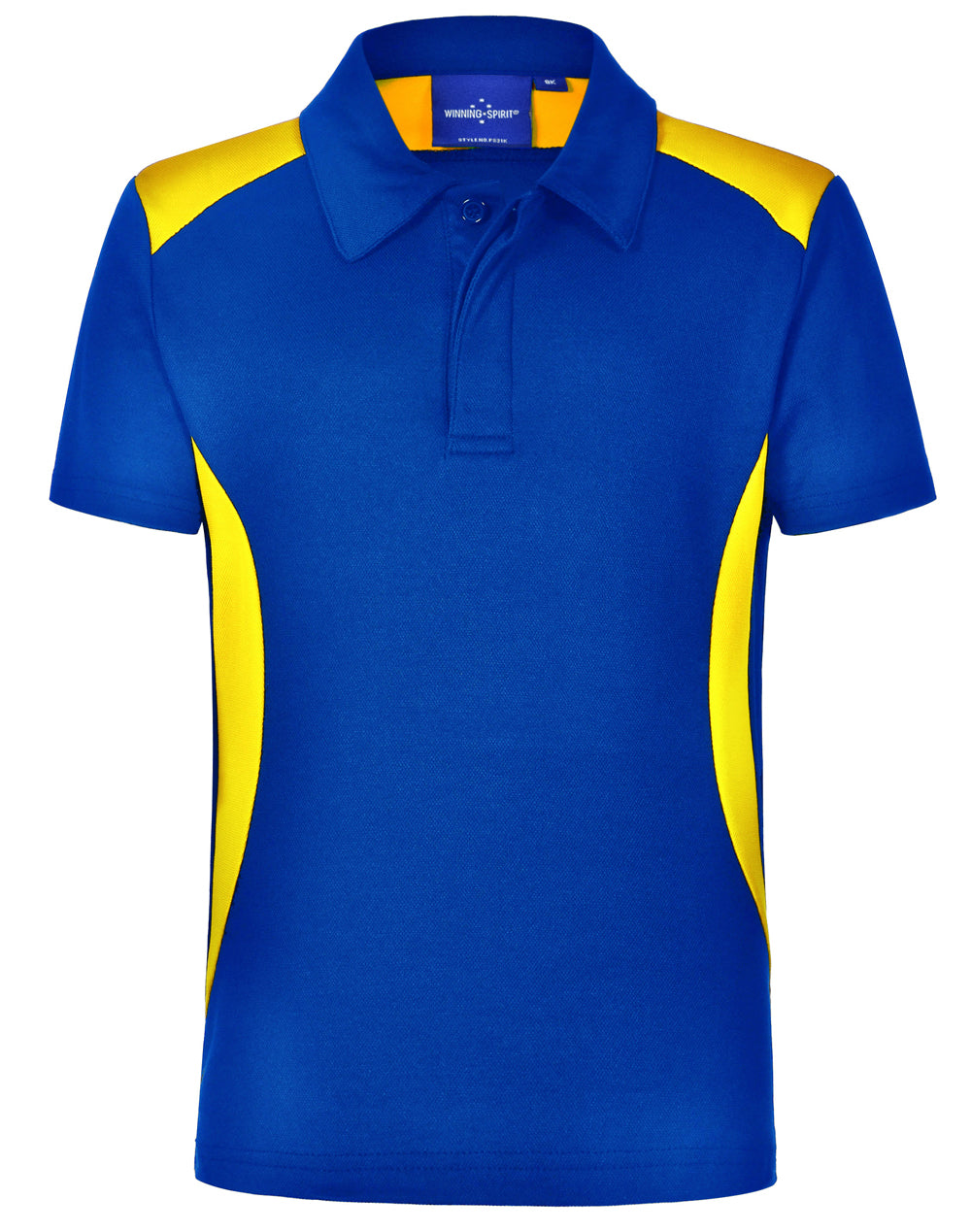 Chidren's Truedry contrast polo - Royal/Gold