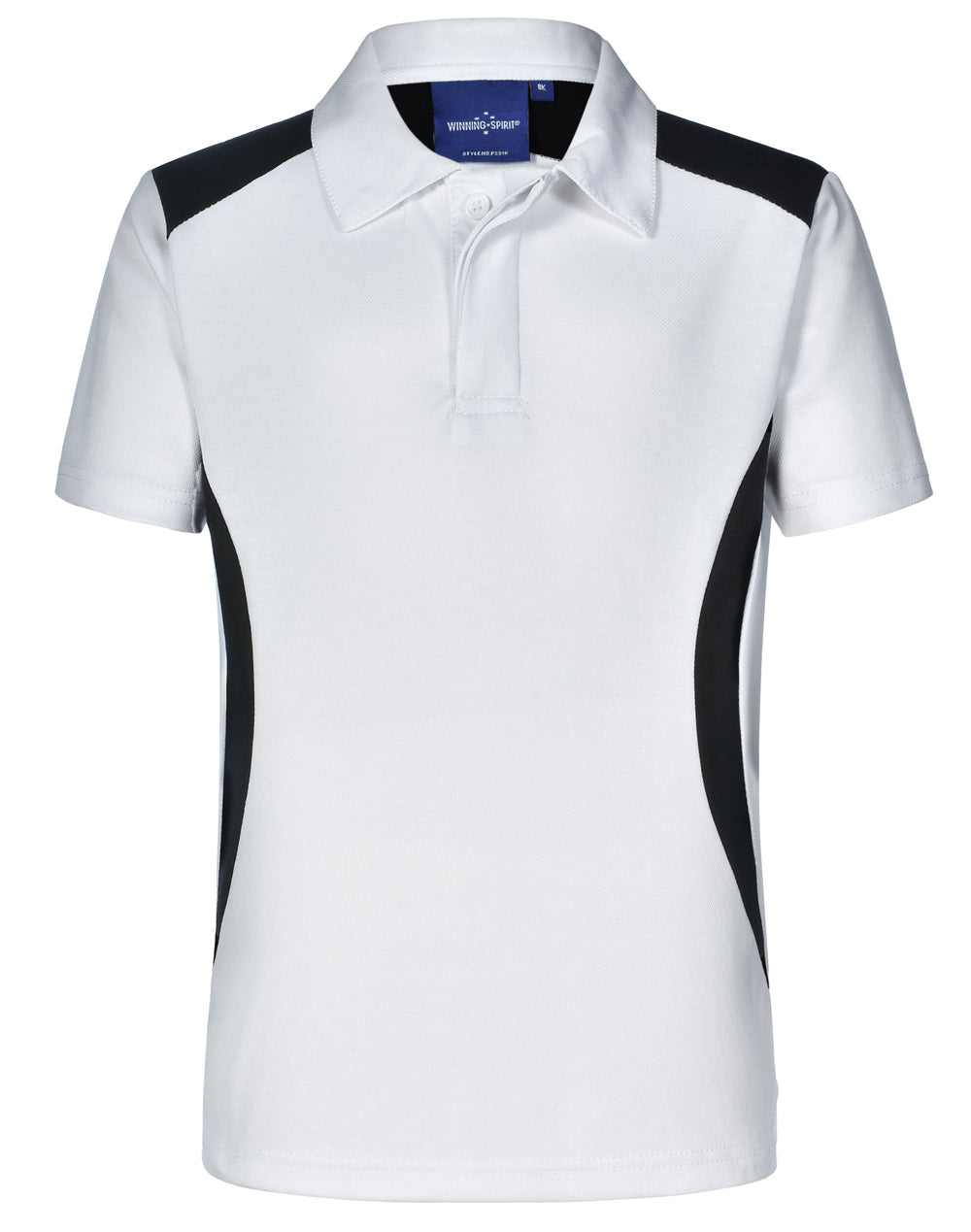 Chidren's Truedry contrast polo - White/Black