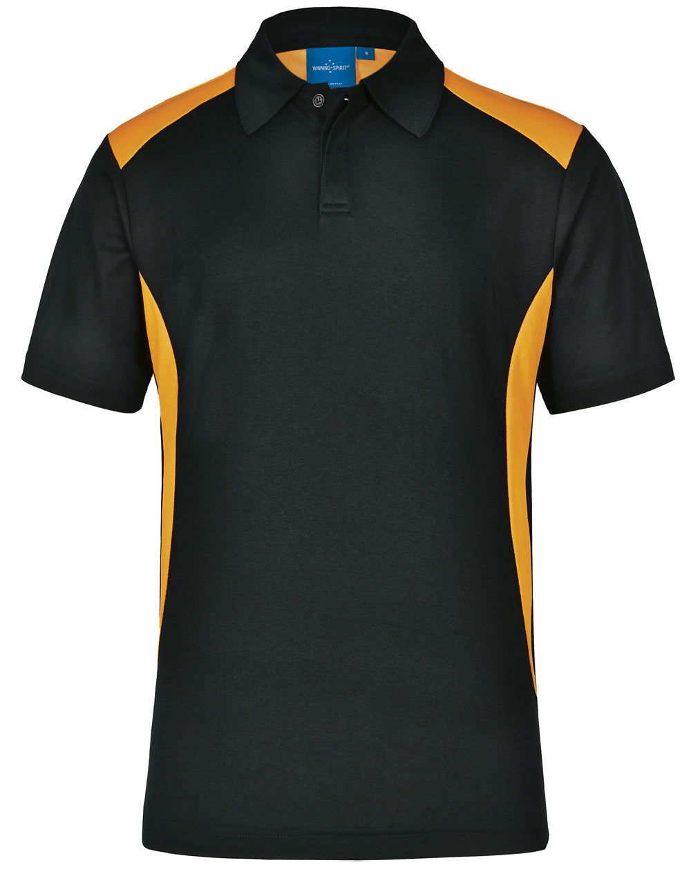 Men's Truedry contrast polo - Black/Gold