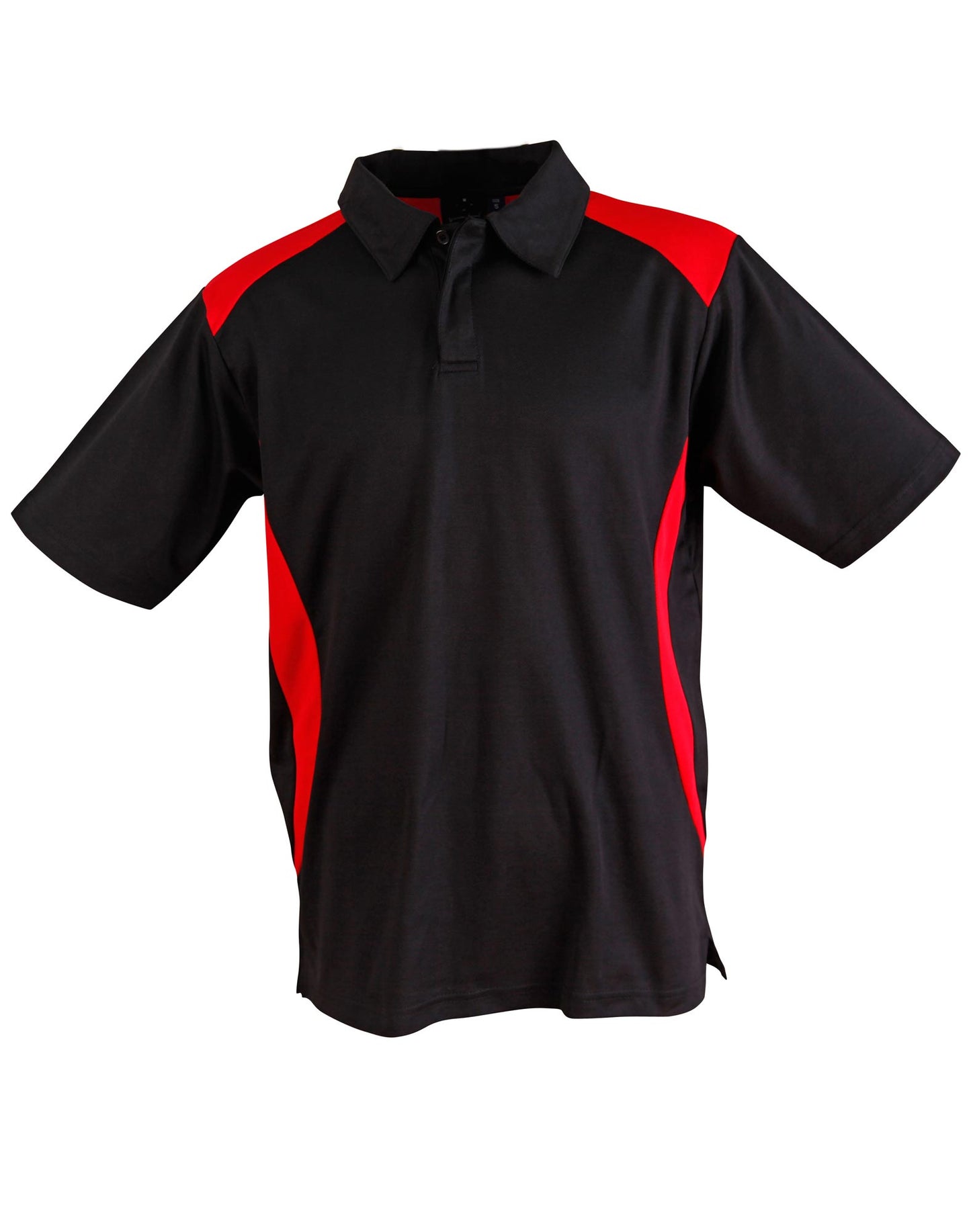 Men's Truedry contrast polo - Black/Red