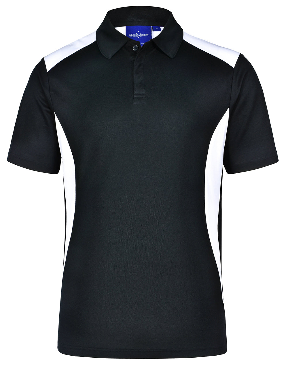 Men's Truedry contrast polo - Black/White