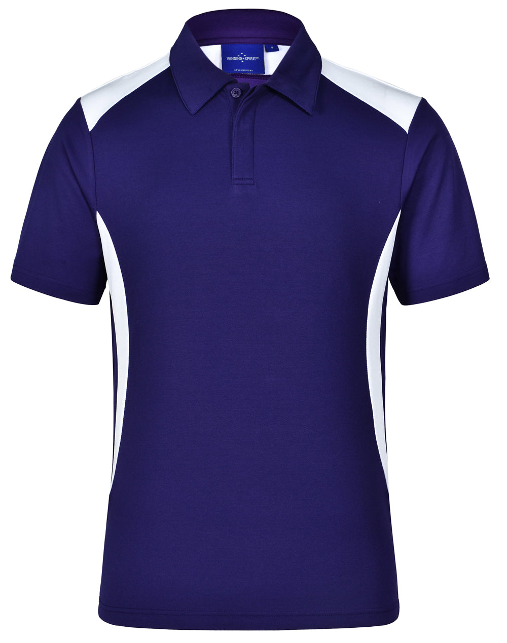 Men's Truedry contrast polo - Purple/White
