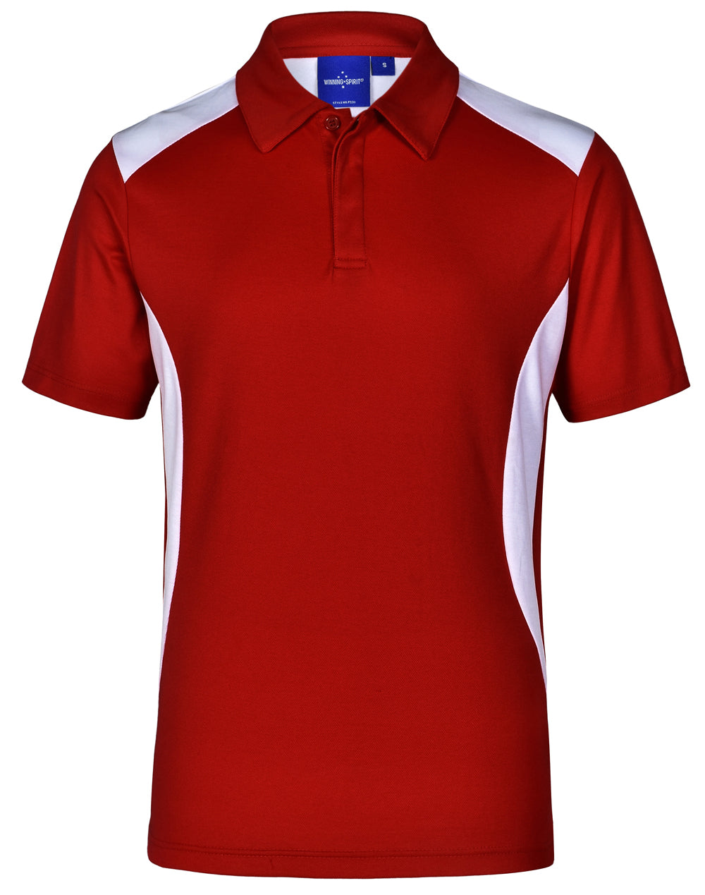 Men's Truedry contrast polo - Red/White