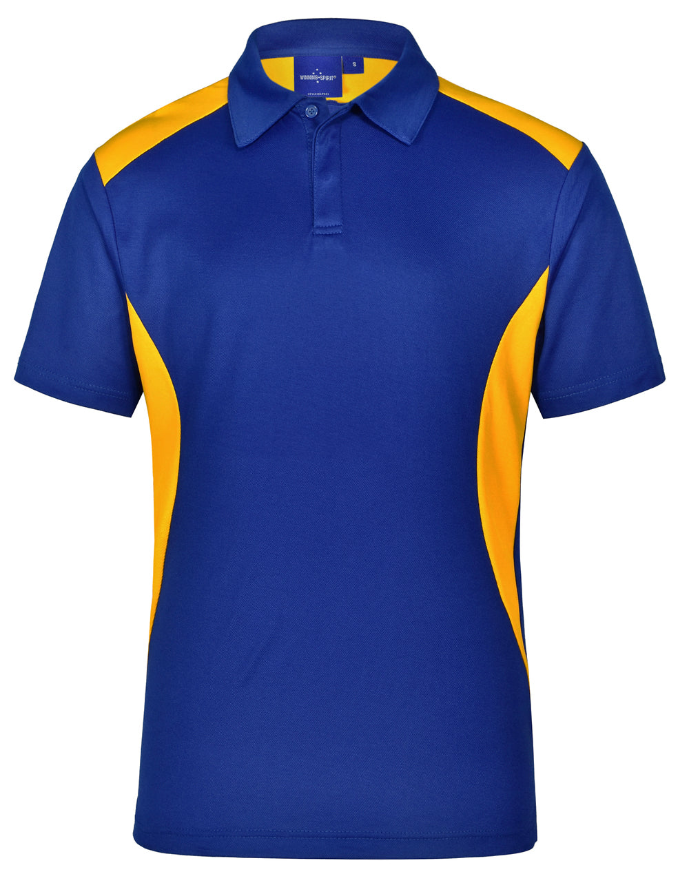 Men's Truedry contrast polo - Royal/Gold