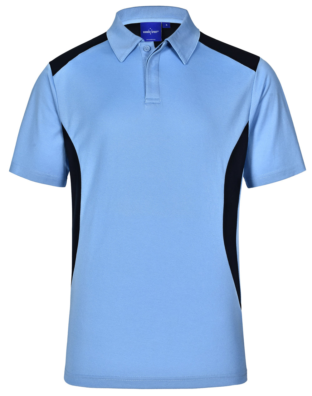 Men's Truedry contrast polo - Skyblue/Navy