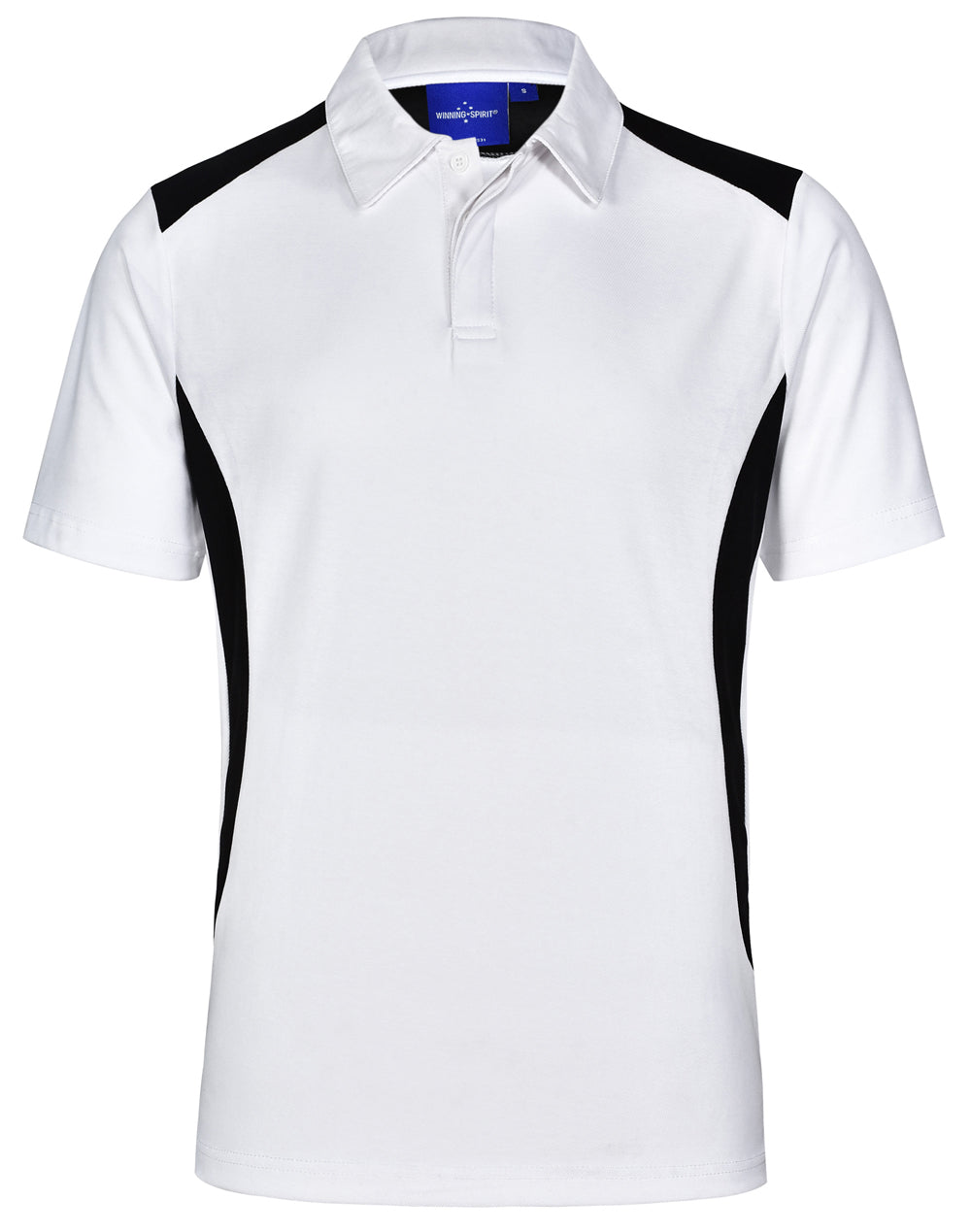Men's Truedry contrast polo - White/Black
