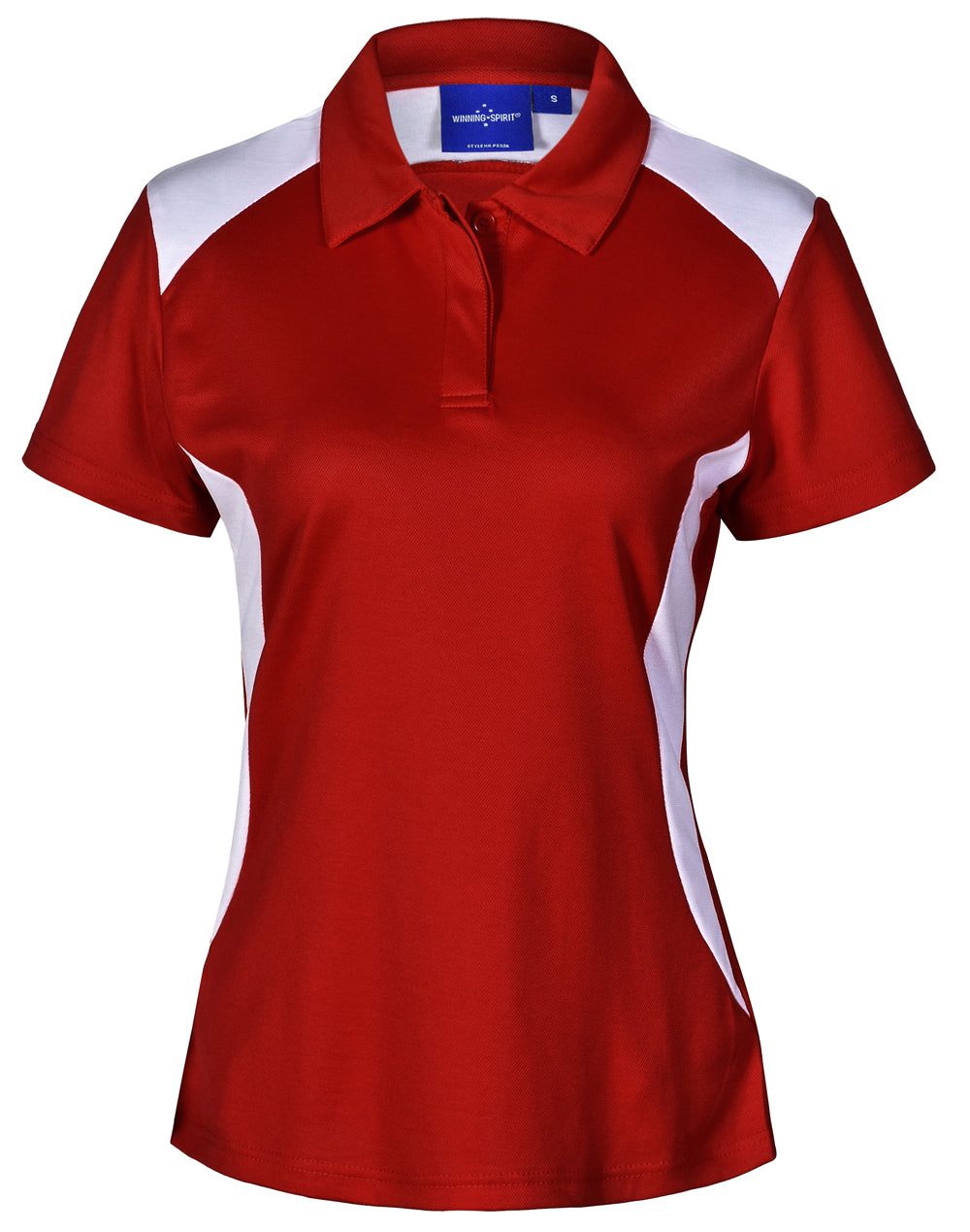 Ladies' Truedry S/S Contrast Polo - Red/White