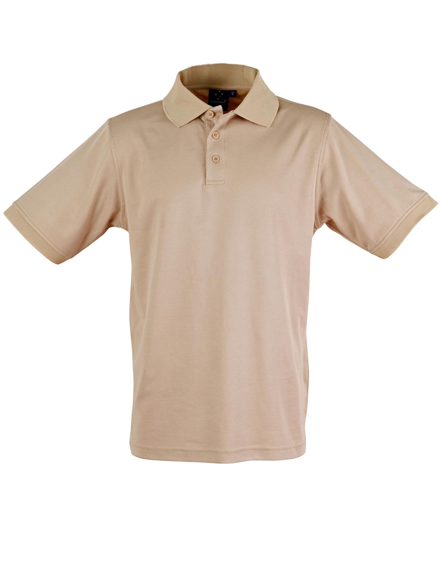 Men's Cotton Back Truedry S/S Polo - Beige