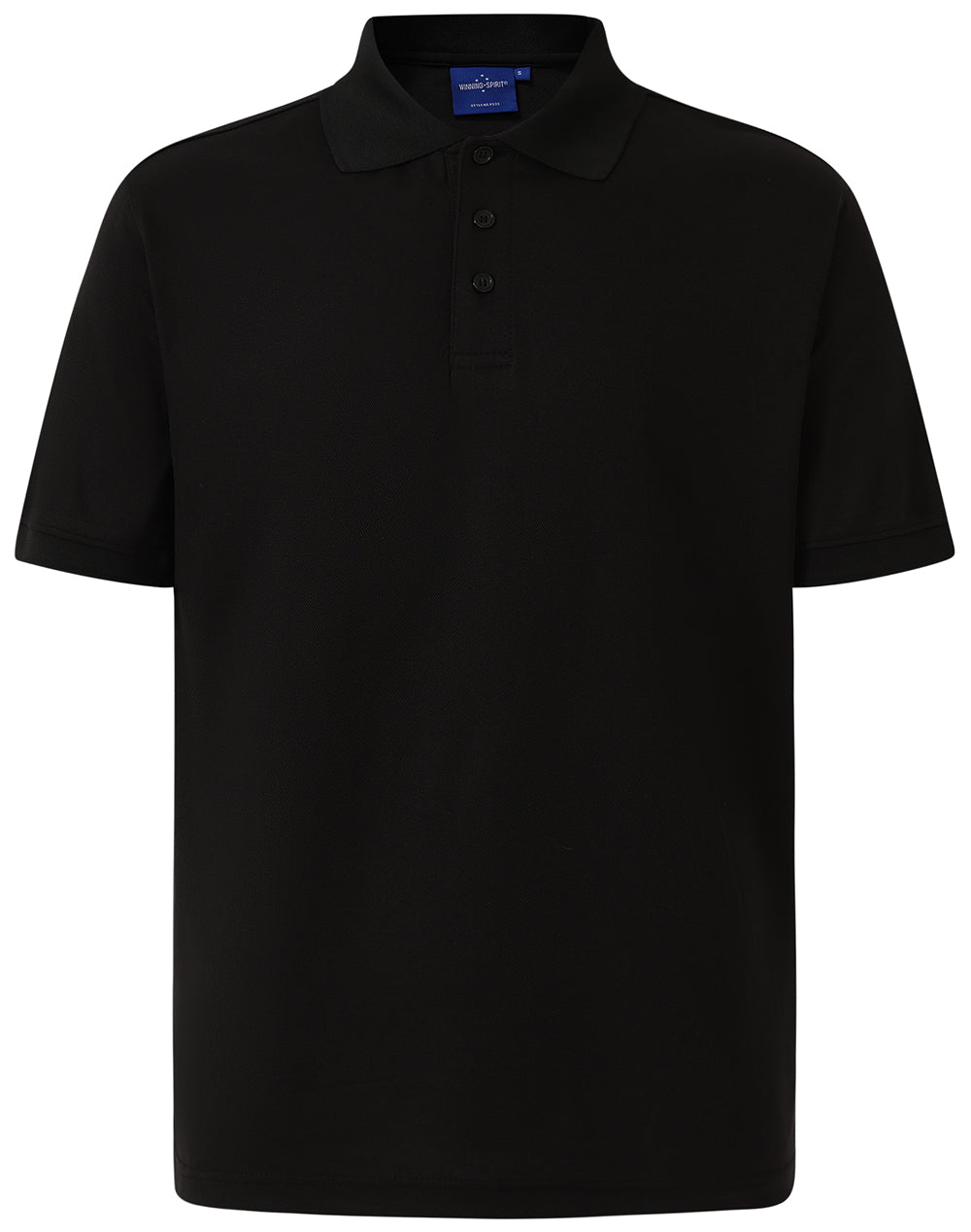 Men's Cotton Back Truedry S/S Polo - Black