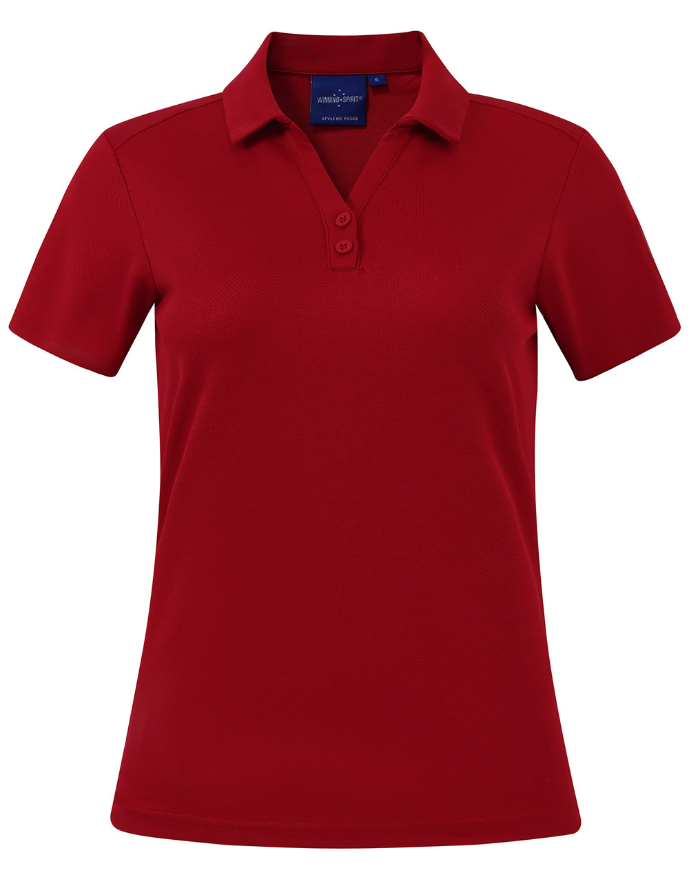 Ladies' Cotton Back Truedry S/S Polo - Ruby