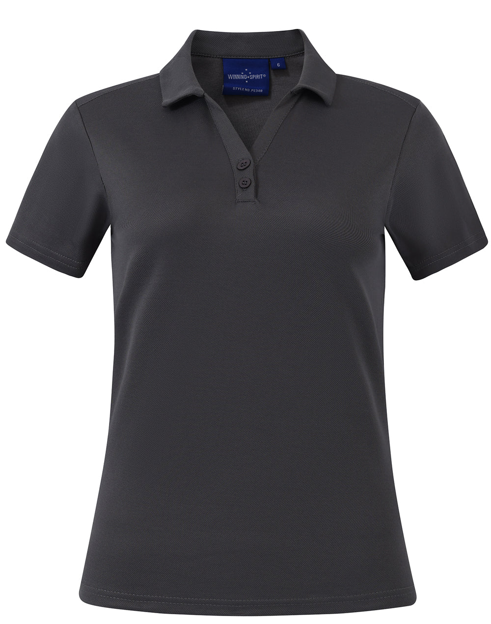 Ladies' Cotton Back Truedry S/S Polo - Steel Grey