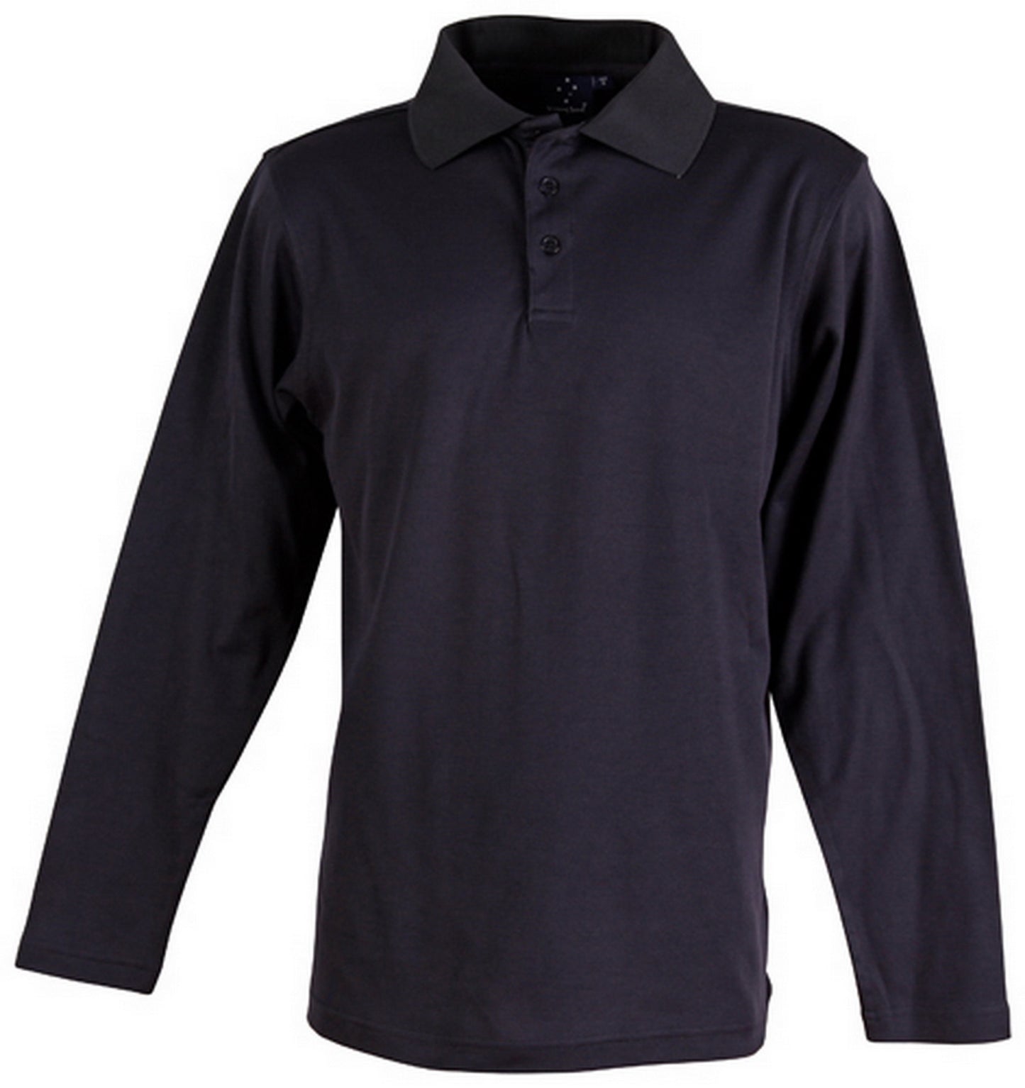 Men's Cotton Back Truedry L/S Polo - Navy