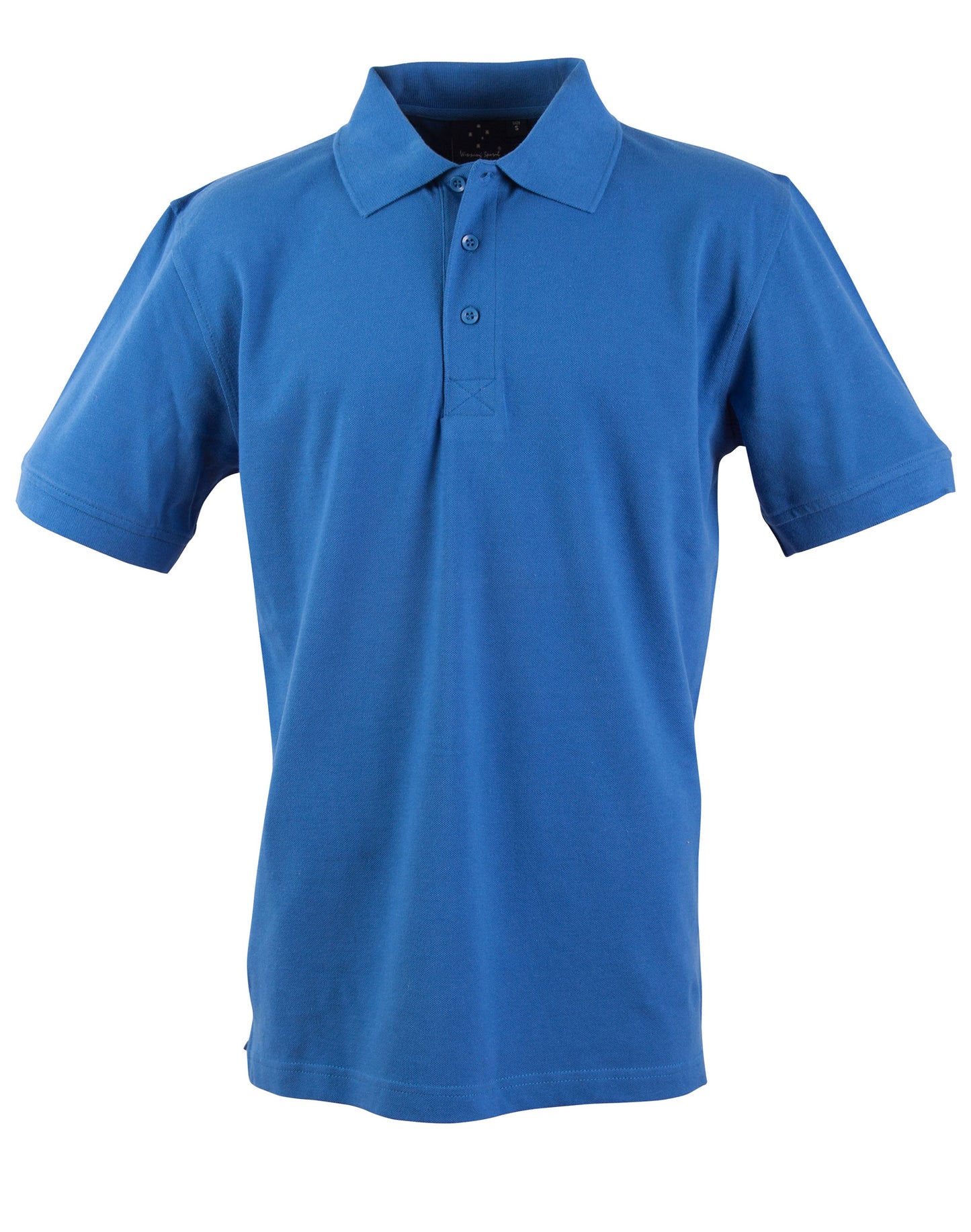mens S/S pique polo - French Blue