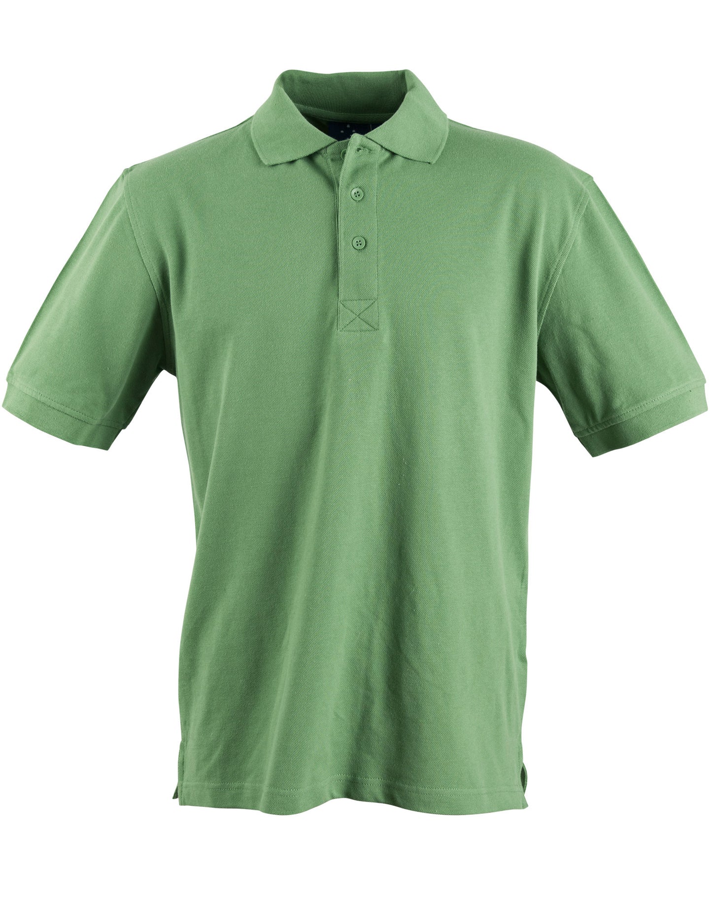 mens S/S pique polo - Green