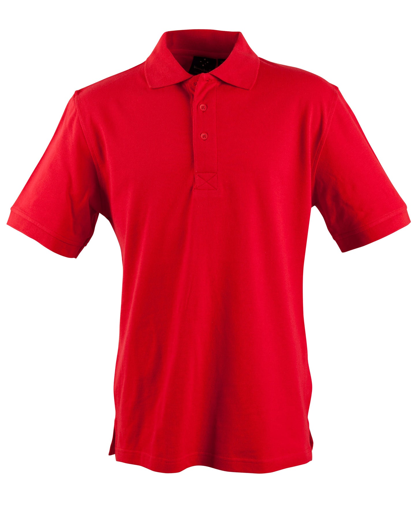 mens S/S pique polo - Red