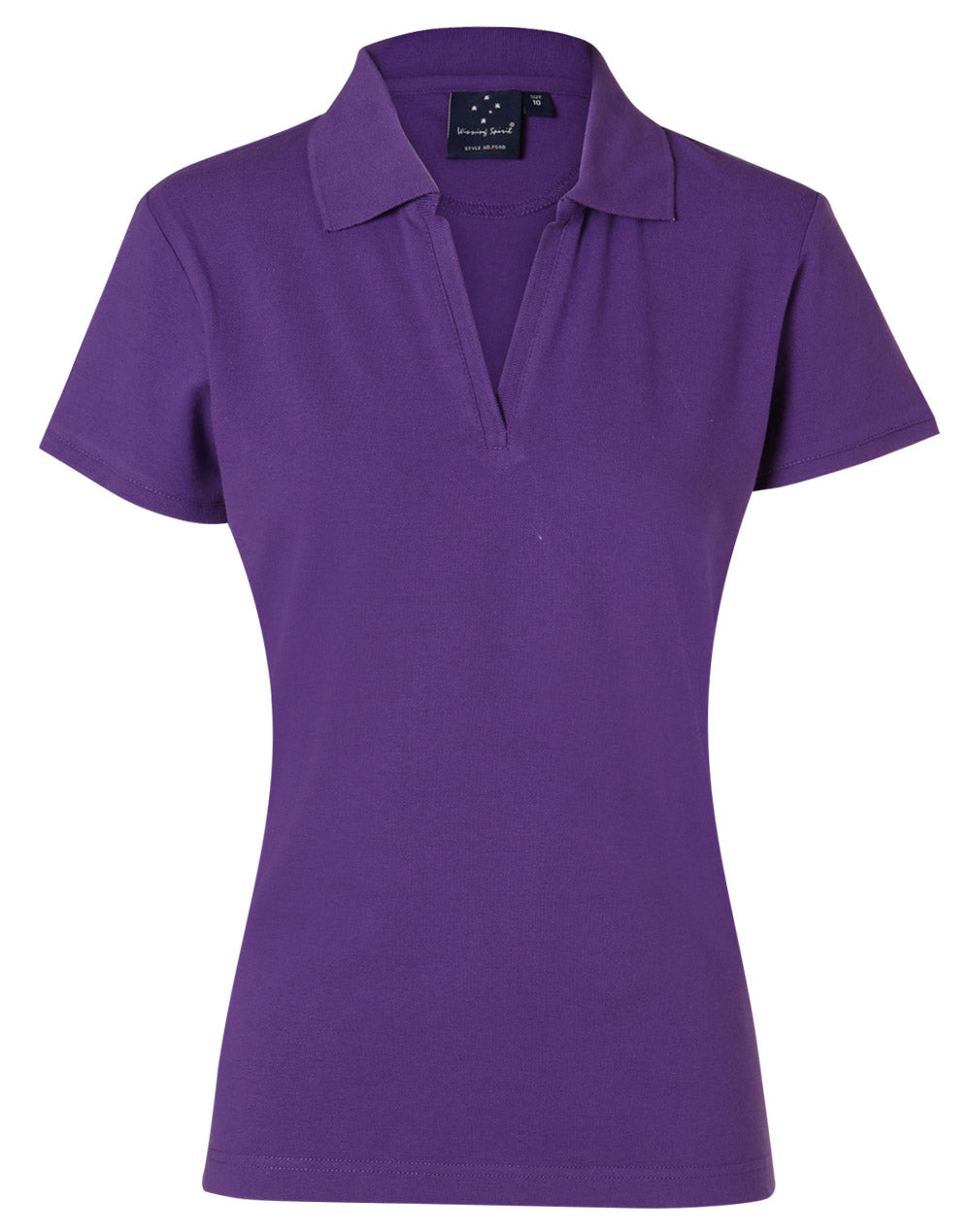 ladies S/S pique polo - Purple