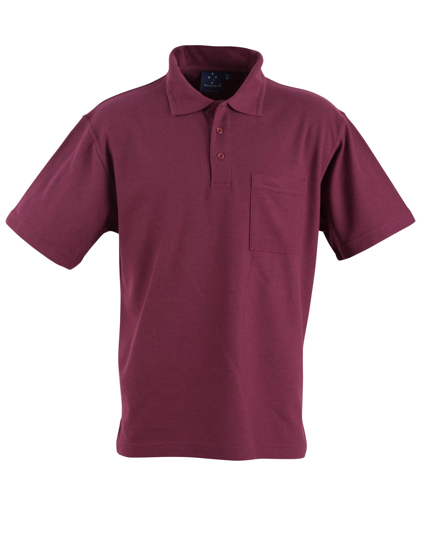 Pocket short sleeve polo - Maroon