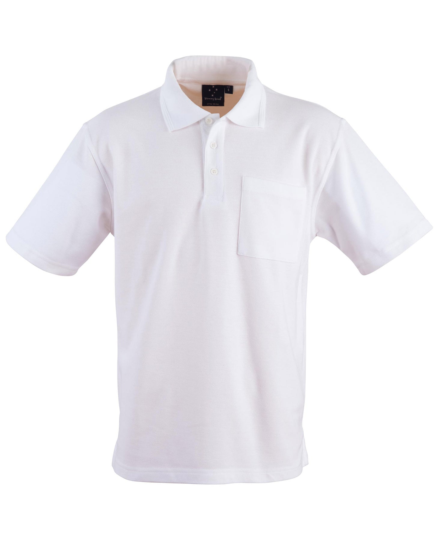 Pocket short sleeve polo - White