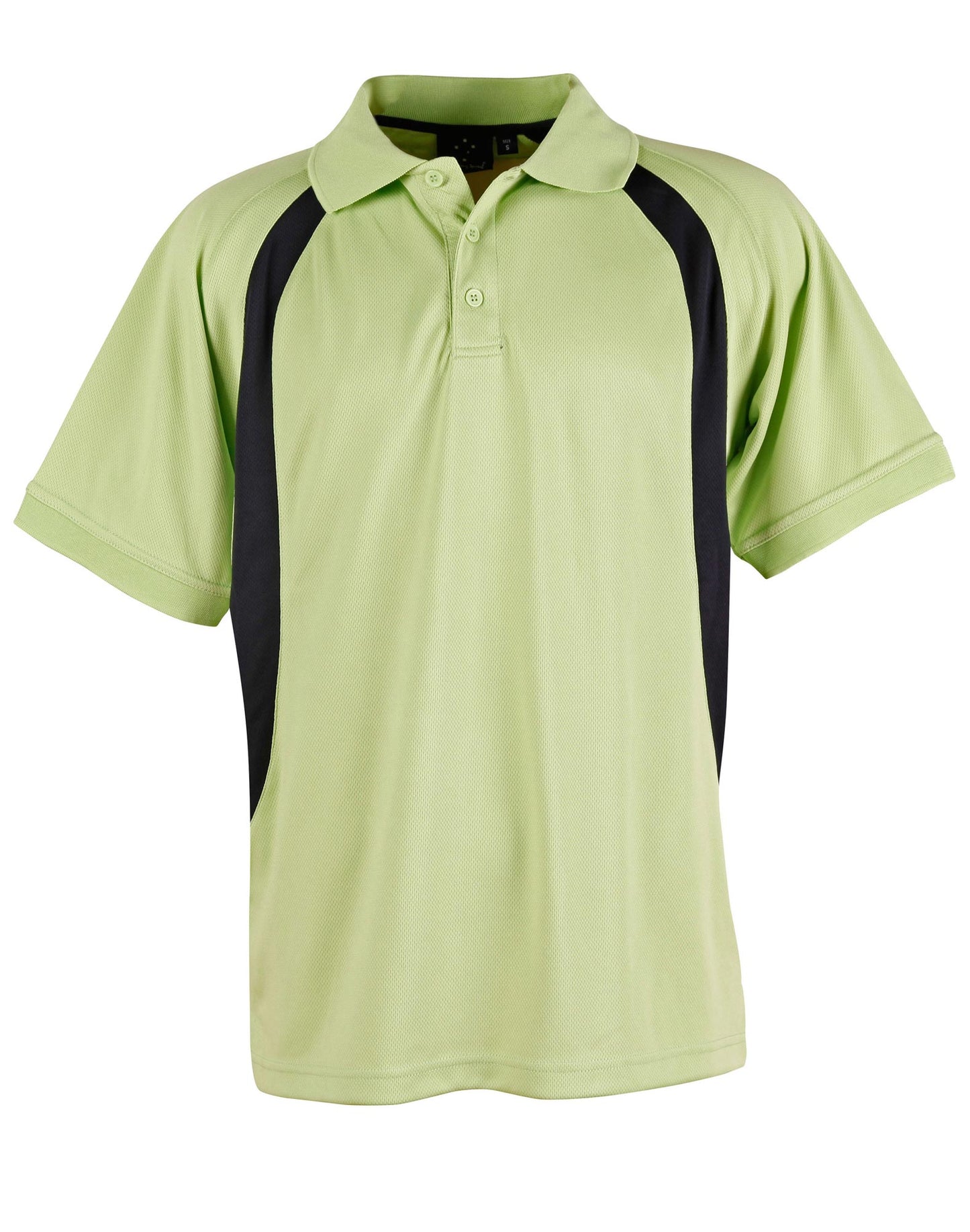 Mens CoolDry Soft Mesh Polo - Green/Navy