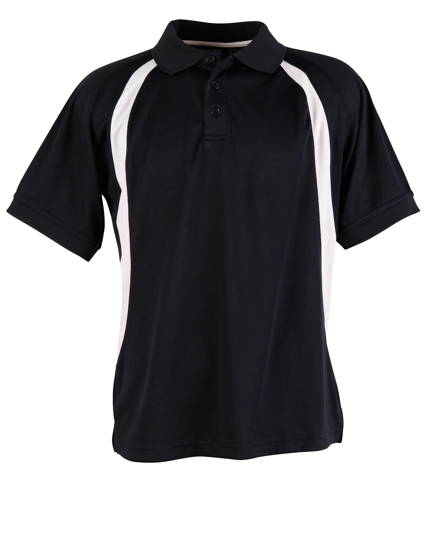 Mens CoolDry Soft Mesh Polo - Navy/White