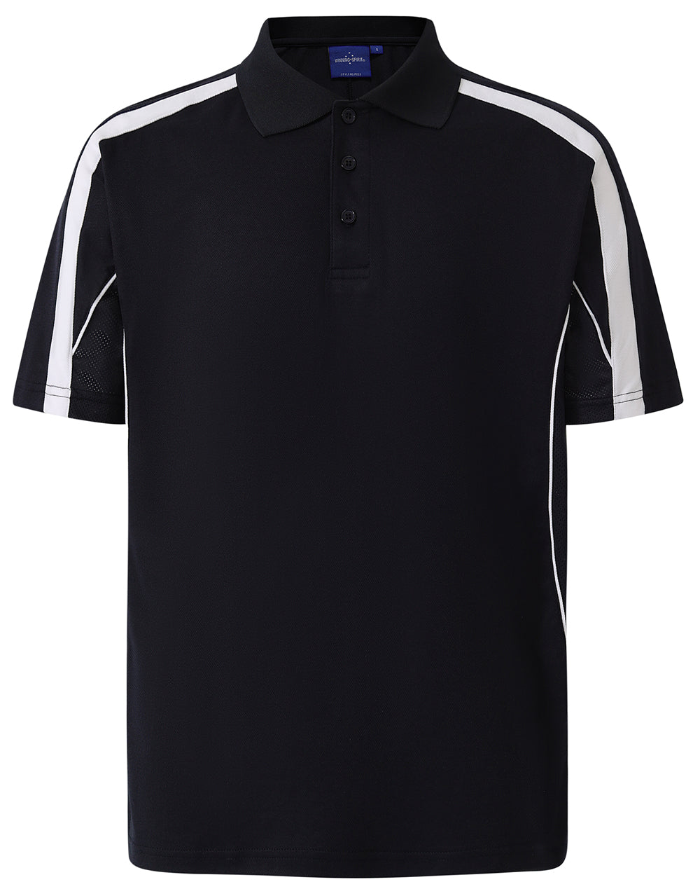 Mens S/S polo truedry - Navy/White