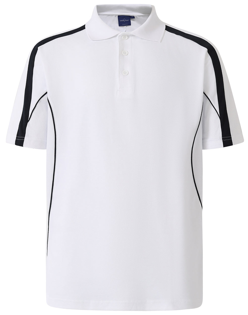 Mens S/S polo truedry - White/Navy