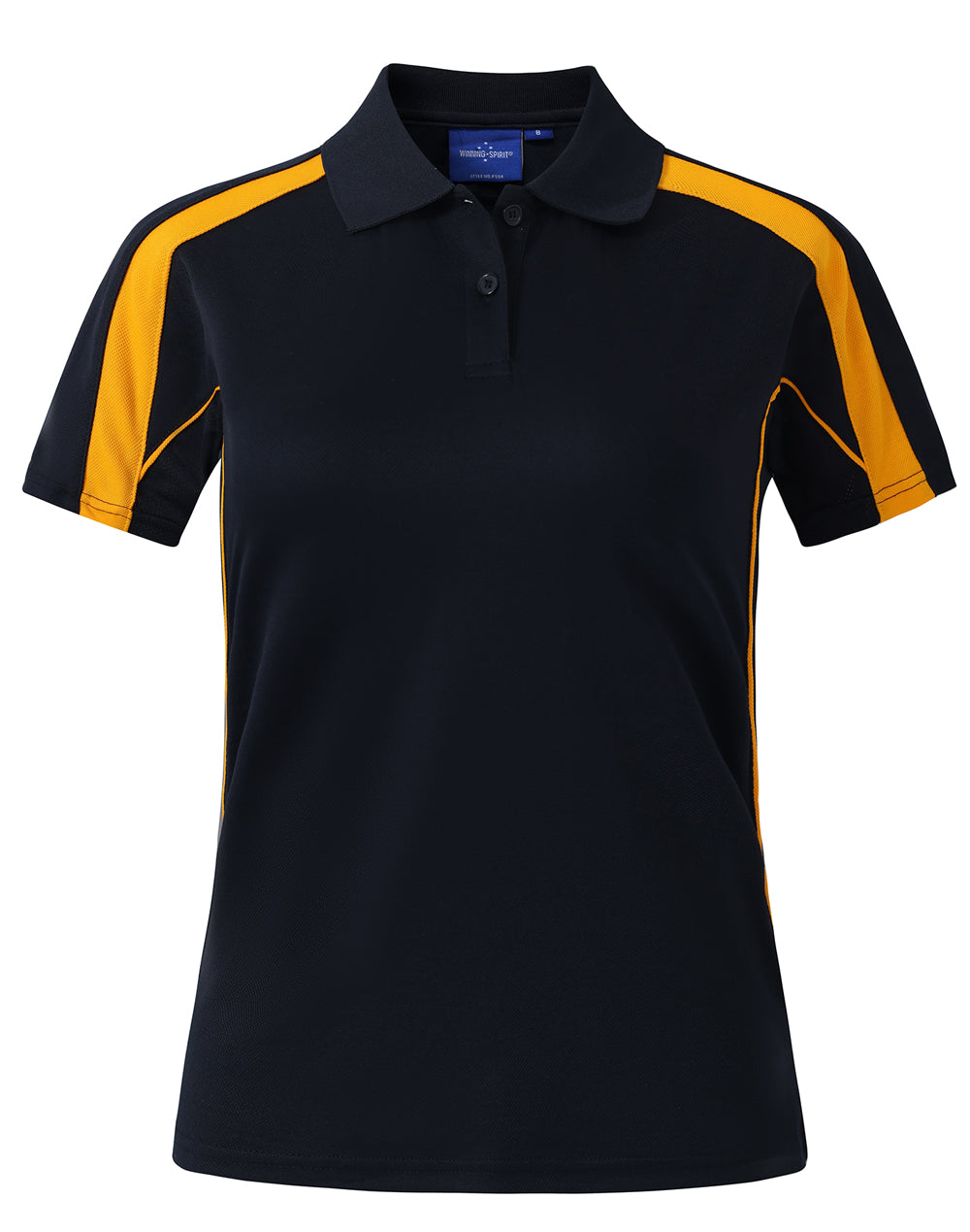 Ladies S/S Sport Polo truedry - Navy/Gold