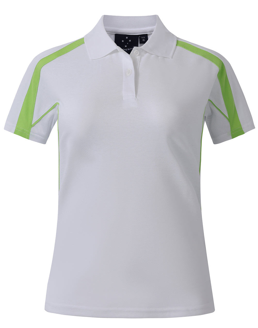 Ladies S/S Sport Polo truedry - White/Light Green