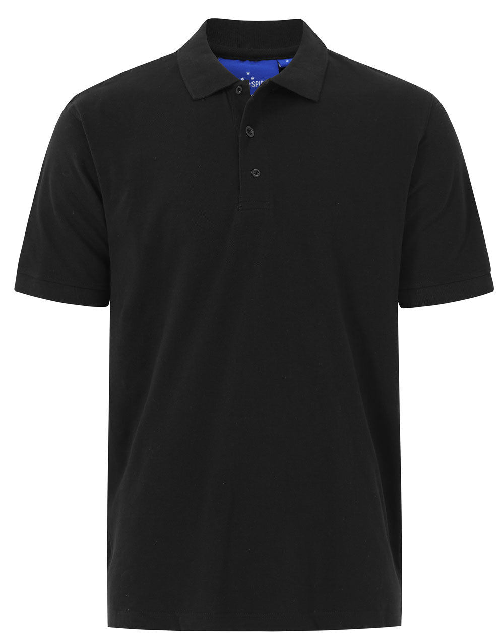 Men's cotton stretch polo - Black