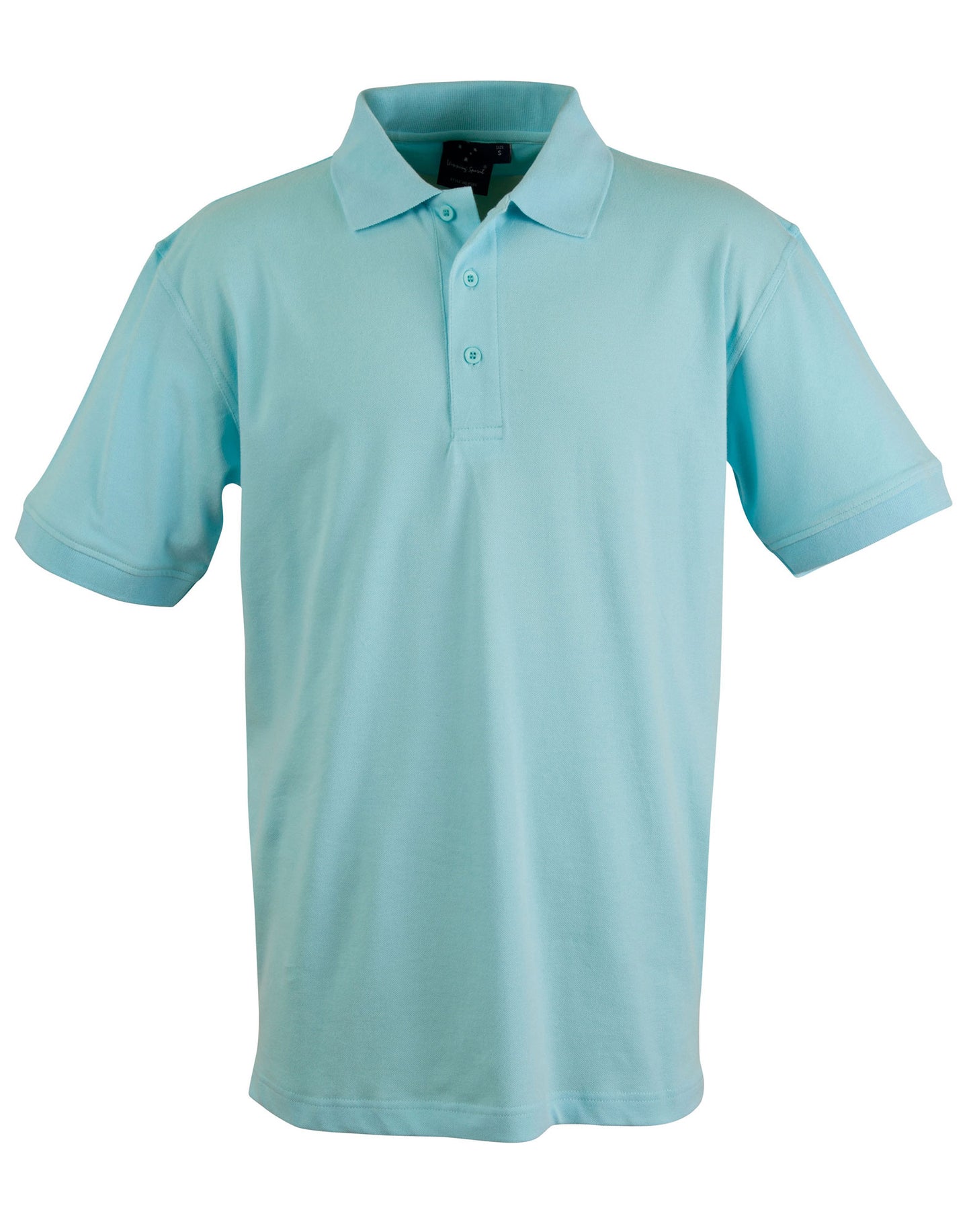 Men's cotton stretch polo - Jasper Blue