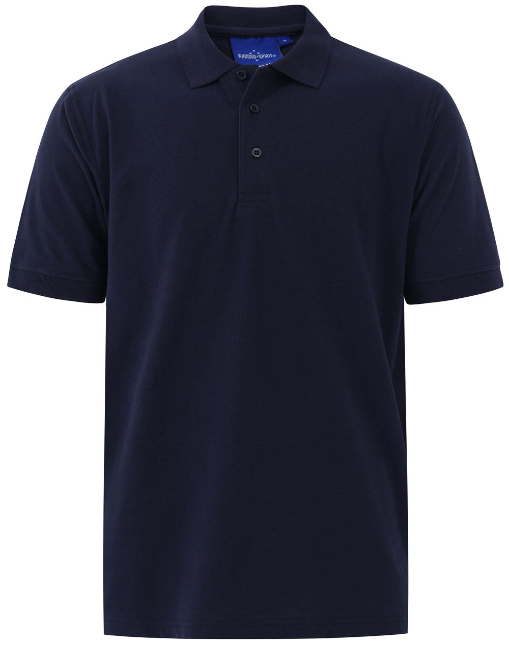 Men's cotton stretch polo - Navy