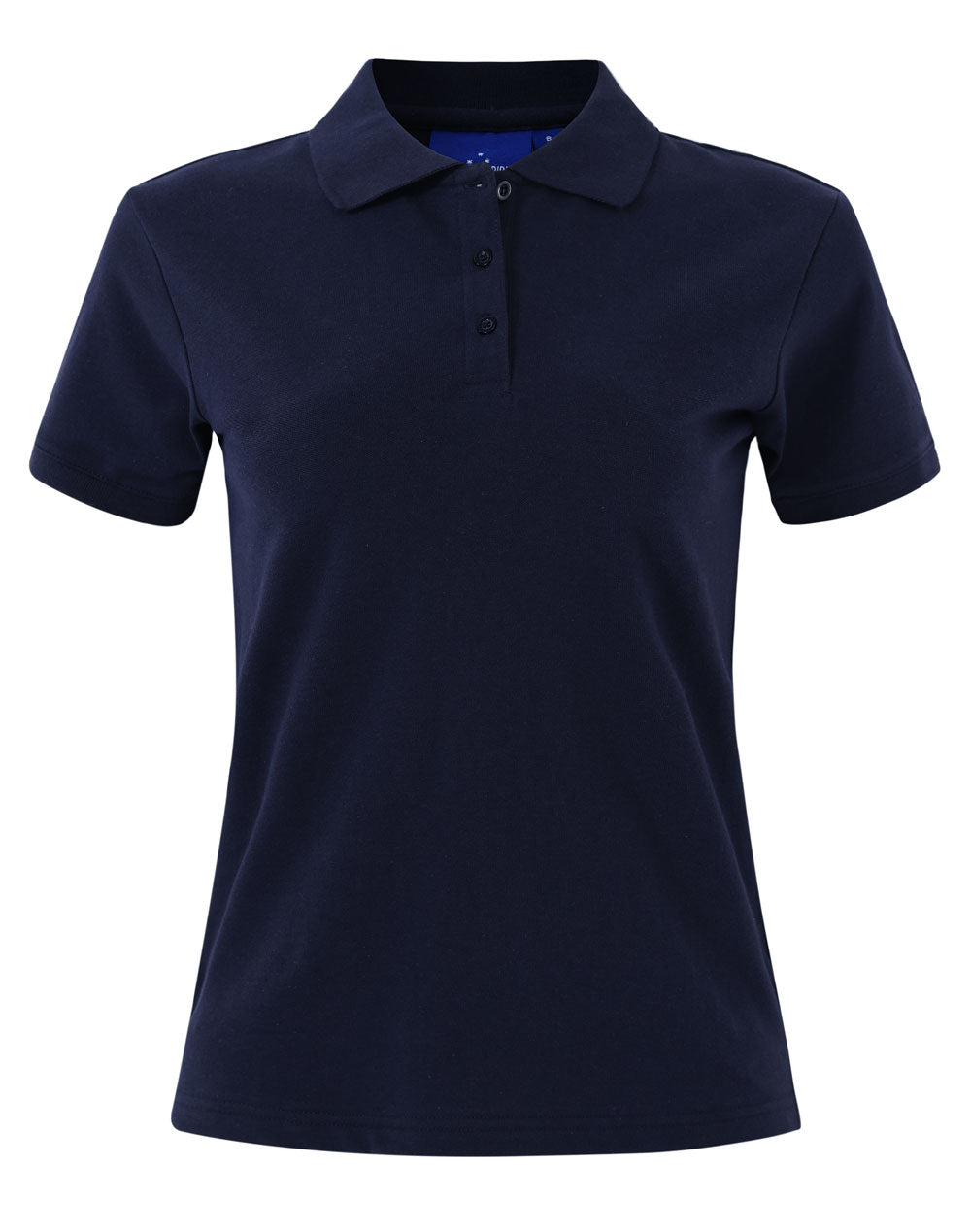 ladies cotton stretch polo - Navy