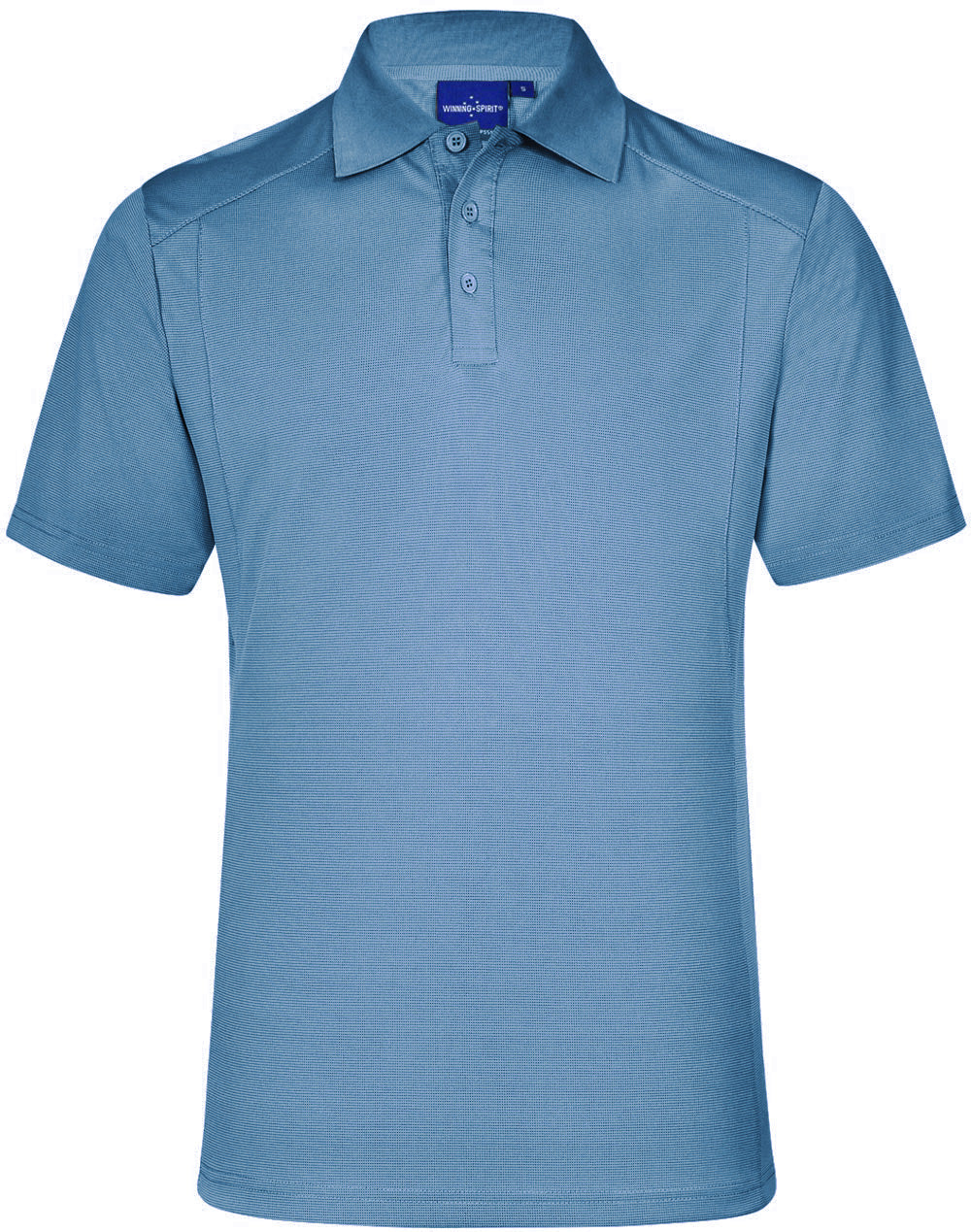 mens bamboo charcoal S/S Polo - Arctic Blue