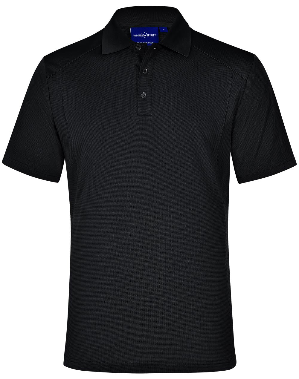 mens bamboo charcoal S/S Polo - Black