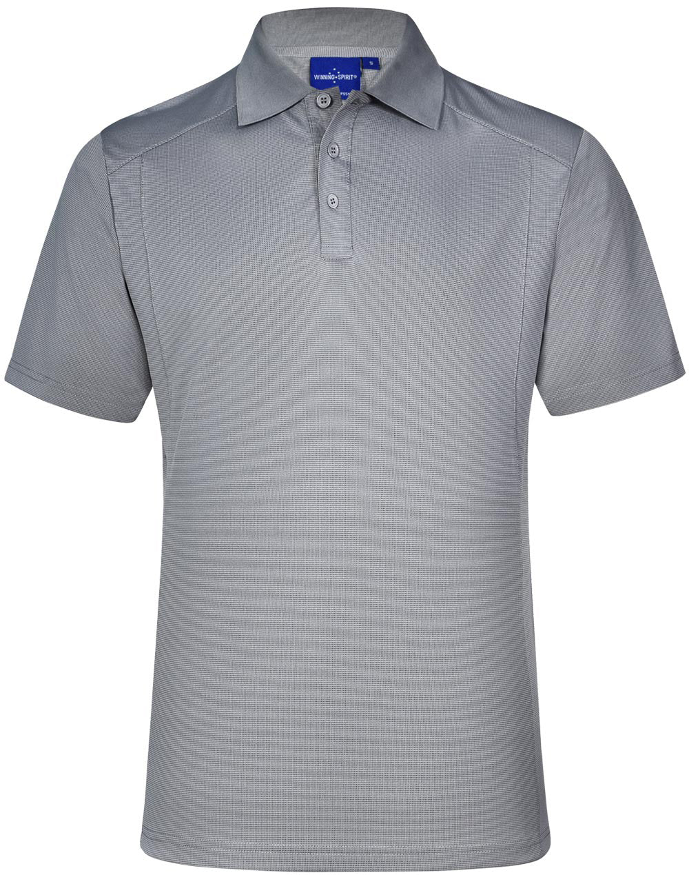 mens bamboo charcoal S/S Polo - Cool Grey