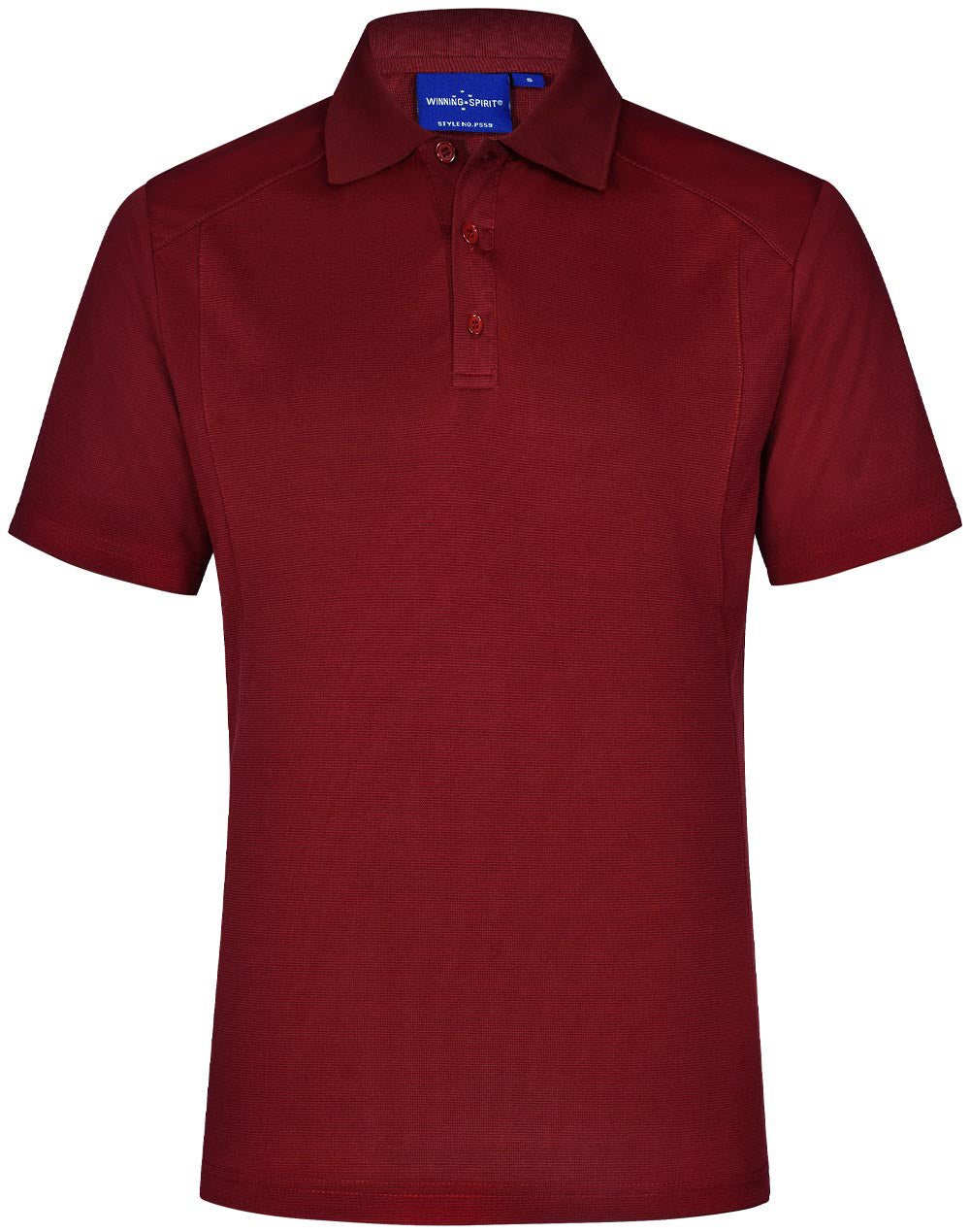 mens bamboo charcoal S/S Polo - Ruby